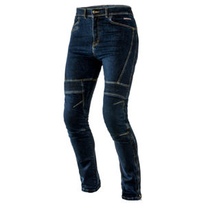 Pánske jeansové moto nohavice Ozone Raptor modrá - XXL