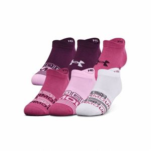 Dámske nízke ponožky Under Armour Women's Essential NS 6 párov Pink Quartz - S (34-36,5)