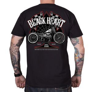 Tričko BLACK HEART Chopper Race čierna - XL