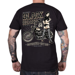 Tričko BLACK HEART Chopper Pussy čierna - XXL