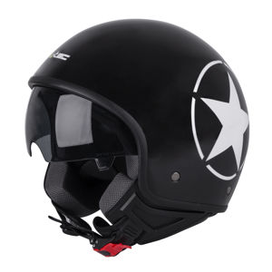 Helma na skúter W-TEC FS-710S Revolt Black čierna s hviezdou - M (57-58)