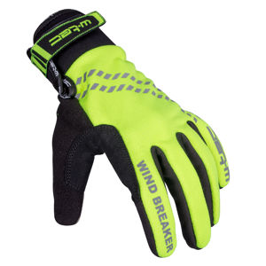 Zimné cyklo a bežecké rukavice W-TEC Trulant B-6013 žltá - M