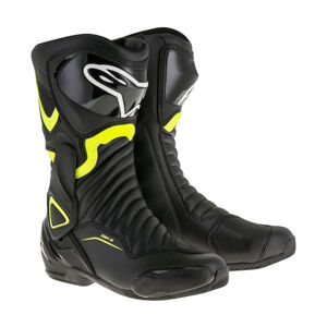 Dámske moto topánky Alpinestars S-MX 6 černé/žlté fluo 2022 čierne/žlté fluo - 43