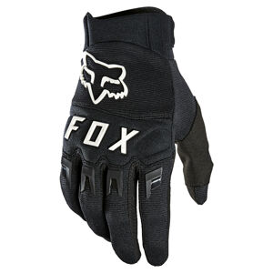 Motokrosové rukavice FOX Dirtpaw Black/White MX22 čierna/biela - XL