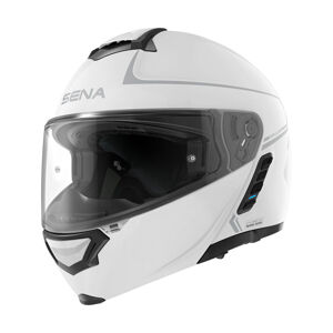 Moto prilba SENA Impulse s integrovaným Mesh headsetem Shine White lesklá biela - L (59-60)
