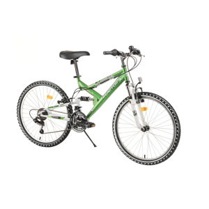 Juniorský celoodpružený bicykel Reactor Fox 24"  - model 2020 Green - Záruka 10 rokov