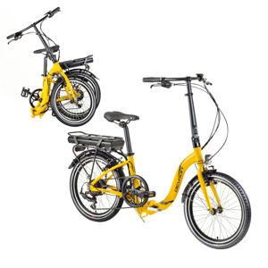Skladací elektrobicykel Devron 20122 20" - model 2017 žltá - Záruka 10 rokov