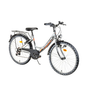 Juniorský bicykel Kreativ 2414 24" - model 2018 Grey - Záruka 10 rokov
