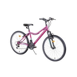 Juniorský horský bicykel Kreativ 2404 24" - model 2019 Purple - Záruka 10 rokov