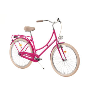 Mestský bicykel DHS Citadinne 2632 26" 4.0 Pink - 18" - Záruka 10 rokov