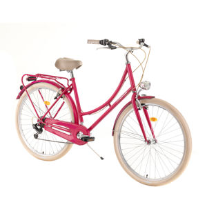 Mestský bicykel DHS Citadinne 2834 28" - model 2019 Pink - 20" - Záruka 10 rokov