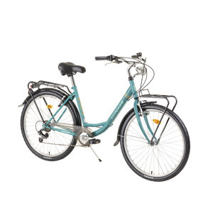 Mestský bicykel DHS Citadinne 2634 26" - model 2021 Turquoise - 18" - Záruka 10 rokov
