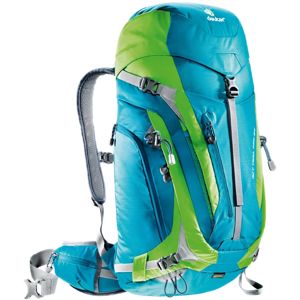 Turistický batoh DEUTER ACT Trail PRO 34 modro-zelená