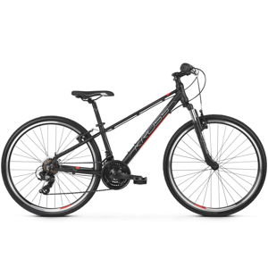 Juniorský bicykel Kross Evado JR 1.0 26" - model 2020 čierna/červená/strieborná - 13" - Záruka 10 rokov