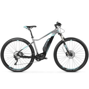 Dámsky horský elektrobicykel Kross LEA BOOST 1.0 SE 29" - model 2020 čierna/grafitová/tyrkysová - M (18") - Záruka 10 rokov