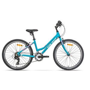 Juniorský dievčenský bicykel Galaxy Lyra 24" - model 2020 tyrkysová