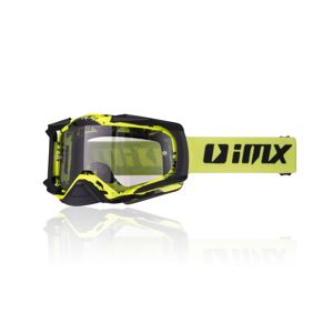 Motokrosové okuliare iMX Dust Graphic Fluo Yellow-Black Matt