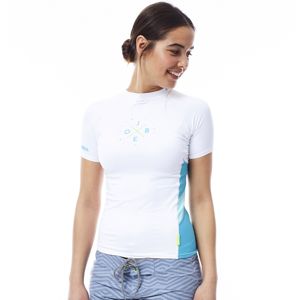 Dámske tričko pre vodné športy Jobe Rashguard biela - XL