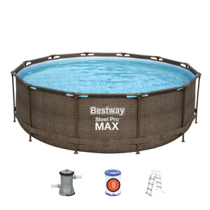 Bazén Bestway Steel Pro Max Rattan 366 x 100 cm s filtráciou