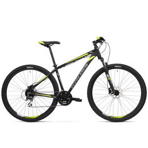 Horský bicykel Kross Hexagon 5.0 29" - model 2020 čierna/grafitová/limetková - XL (23") - Záruka 10 rokov