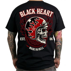 Tričko BLACK HEART Hatter čierna - XXL