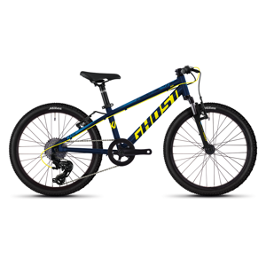 Detský bicykel Ghost Kato 2.0 AL 20" - model 2020 Night Blue / Neon Yellow / Riot Blue - Záruka 10 rokov