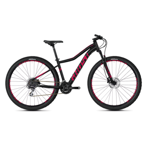 Dámsky horský bicykel Ghost Lanao 3.9 AL W 29" - model 2020 Jet Black / Ruby Pink - S (15,5") - Záruka 10 rokov