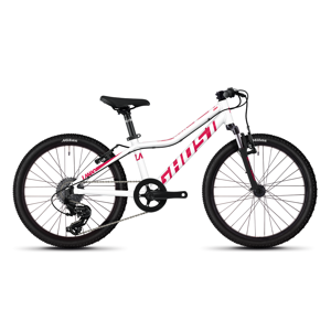Detský bicykel Ghost Lanao 2.0 AL 20" - model 2020 Star White / Ruby Pink - Záruka 10 rokov