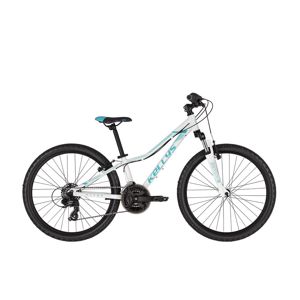 Juniorský bicykel KELLYS KITER 50 24" - model 2021 White - 11" - Záruka 10 rokov