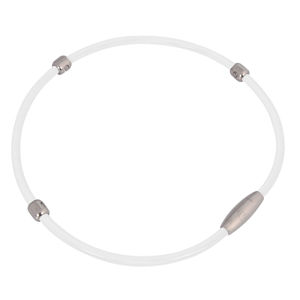 Magnetický náhrdelník inSPORTline Alkione 48 cm - biela