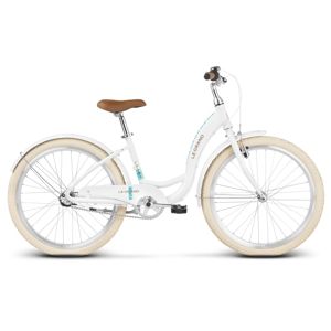 Juniorský dievčenský bicykel Le Grand Lille JR 24" - model 2020 biela