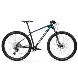 Horský bicykel Kross Level 11.0 29" - model 2020 čierna/biela/modrá - S (16.5") - Záruka 10 rokov