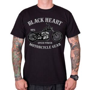 Tričko BLACK HEART Chopper čierna - XXL