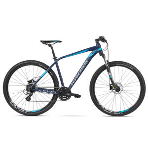 Horský bicykel Kross Level 1.0 27,5" - model 2020 modrá navy/strieborná/modrá - M (18") - Záruka 10 rokov