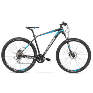 Horský bicykel Kross Level 2.0 29" - model 2020 čierna/biela/modrá - L (21'') - Záruka 10 rokov