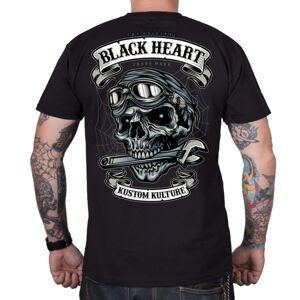 Tričko BLACK HEART Trapper čierna - L