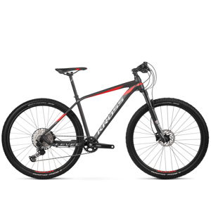 Horský bicykel Kross Level 8.0 29" - model 2020 čierna/grafitová/červená - XL (23") - Záruka 10 rokov