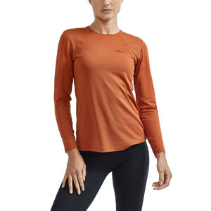 Dámske funkčné tričko CRAFT ADV Essence LS oranžovo-hnedá - M