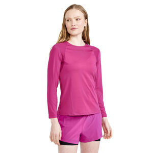 Dámske funkčné tričko CRAFT ADV Essence LS tmavo ružová - XL