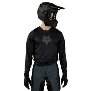Motokrosový dres FOX 180 Blackout Jersey Black - L