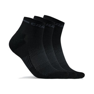 Ponožky CRAFT CORE Dry Mid 3 páry čierna - 46-48