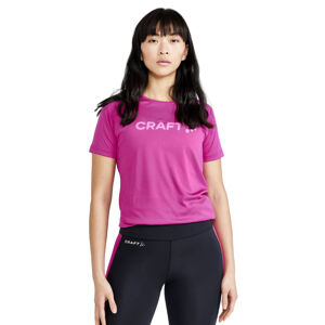 Dámske tričko CRAFT CORE Unify Logo ružová - XS