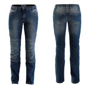 Dámske moto jeansy PMJ Carolina CE modrá - 32