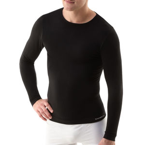Unisex tričko s dlhým rukávom EcoBamboo čierna - M/L