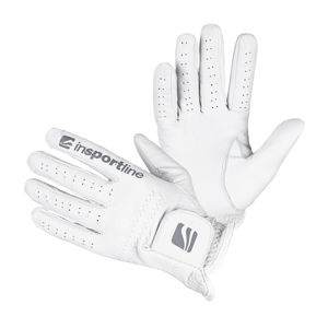 Dámske kožené rukavice inSPORTline Elmgreen Lady krémovo biela - M