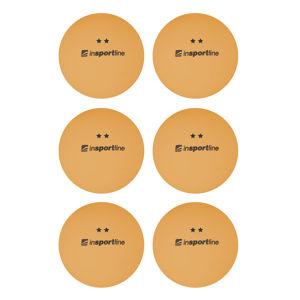 Pingpongové loptičky inSPORTline Elisenda S2 6ks oranžová