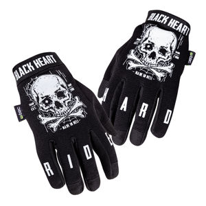 Moto rukavice W-TEC Black Heart Web Skull čierna - M