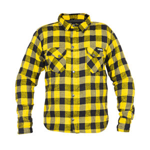 Moto košeľa W-TEC Terchis žltá - XXL