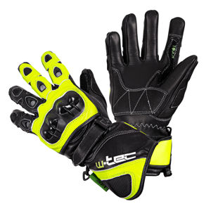 Motocyklové rukavice W-TEC Supreme EVO čierno-zelená - XXL