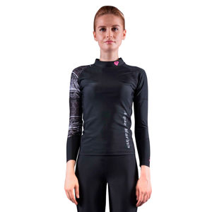 Dámske tričko pre vodné športy Aqua Marina Illusion čierna - S